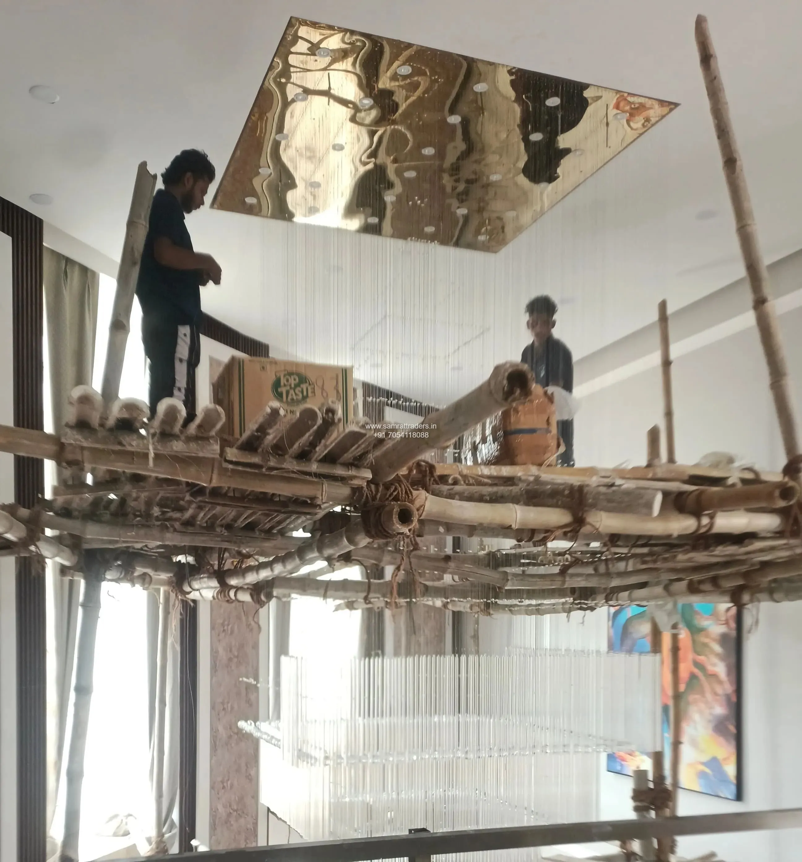 Aurora Cascade Grand Crystal Chandelier chandelier image